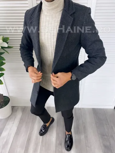 Palton barbati gri inchis B6791 118 